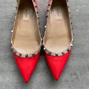 Rockstud Patent Ballet Flats